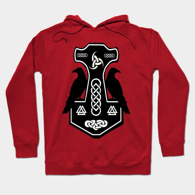 Norse Thor's Hammer Hoodie by imphavok